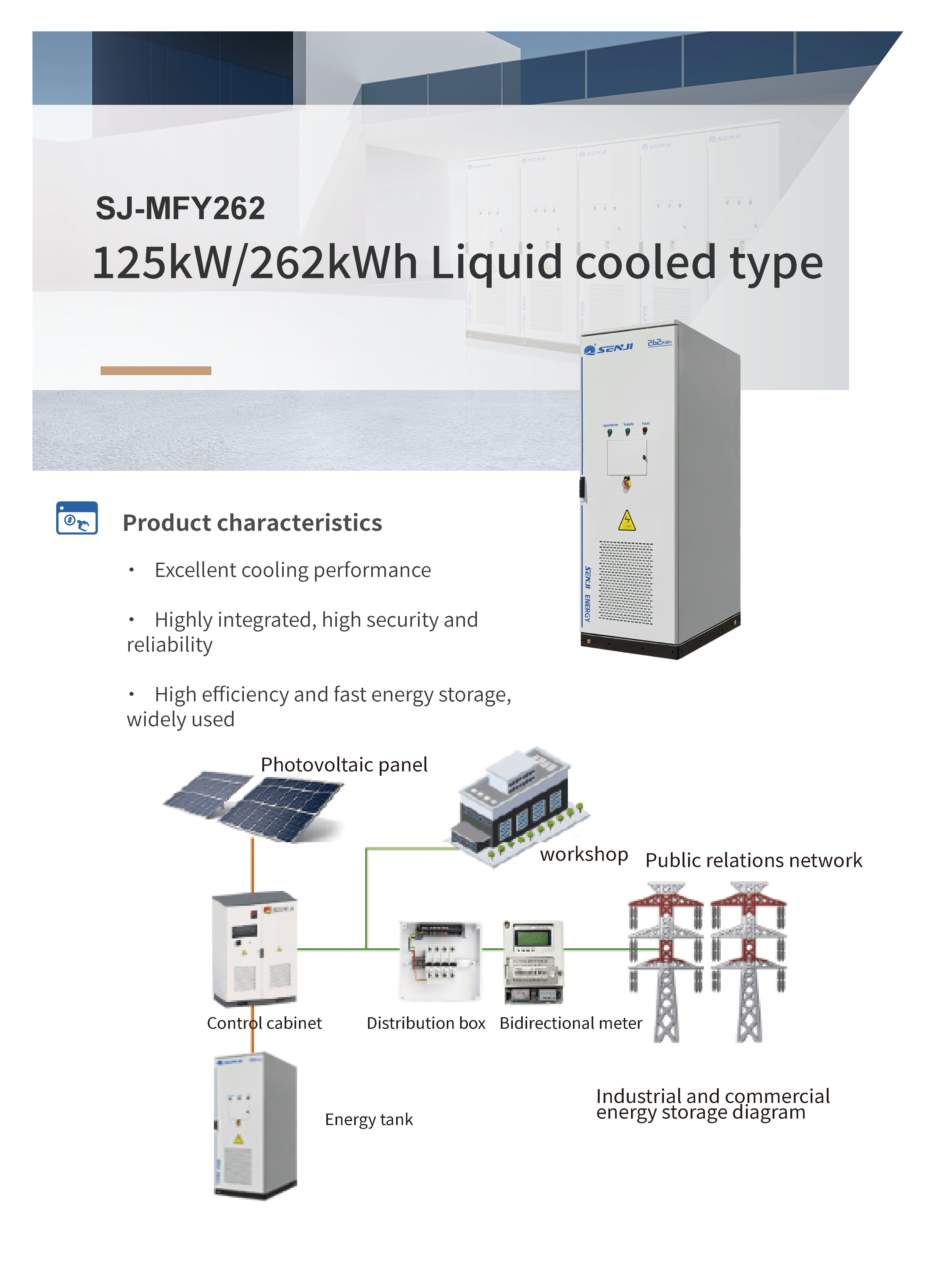SENJI 261Kwh-Energy storage power station Standard Version