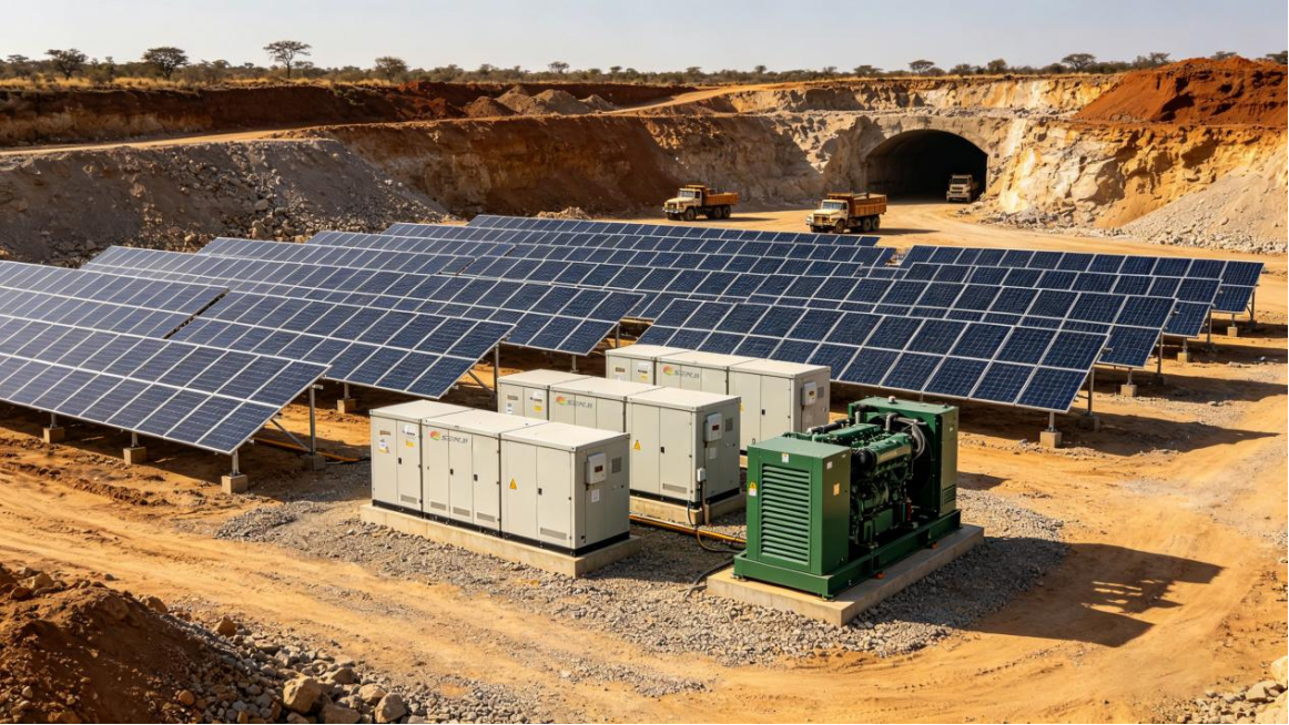 Off-Grid Solar-Storage-Diesel Microgrid at a Mining Site in Zimbabwe
