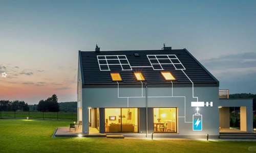 What are the main components of a residential energy storage system?